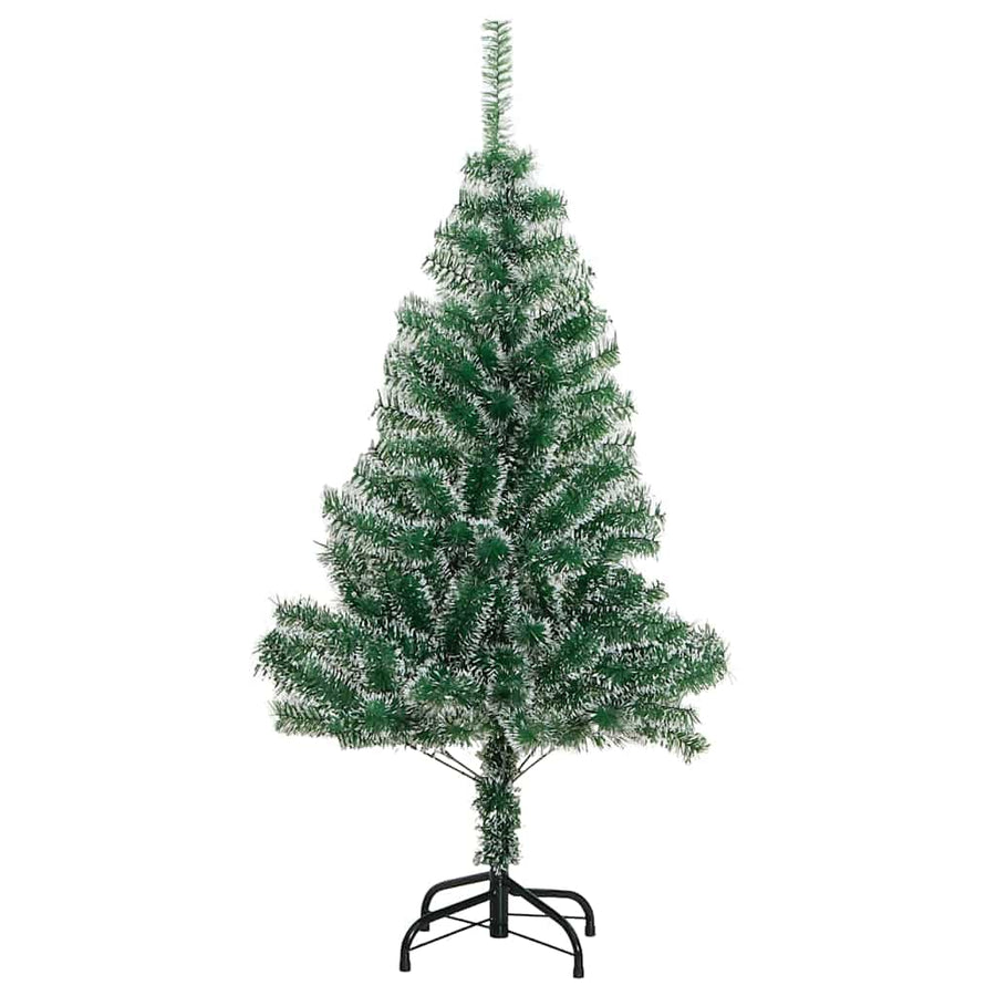 Kunstkerstboom 150 Led's Kerstballen En Sneeuw 150 cm