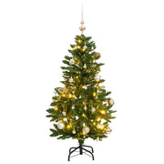 Kunstkerstboom 150 cm met 150 LED's en kerstballen