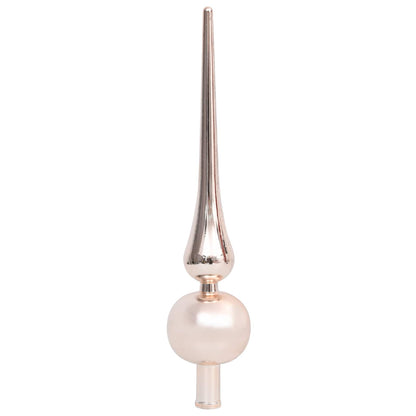 Kunstkerstboom 80 X 80 X Pvc En Metaal Wit 150 cm met LED's en roségouden ballen