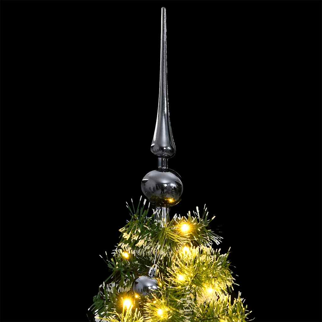 Kunstkerstboom Met Scharnieren 150 Led's En Kerstballen 150 cm Groen