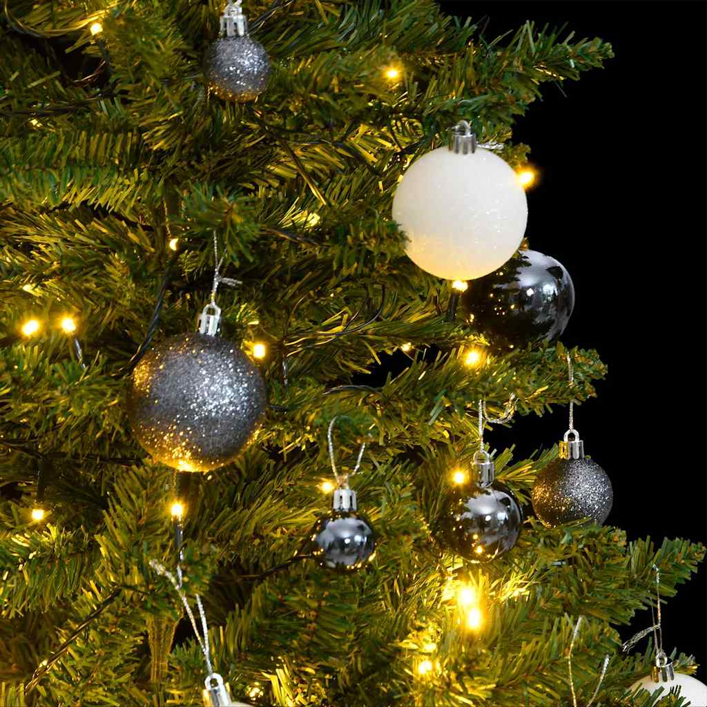 Kunstkerstboom Met Scharnieren 150 Led's En Kerstballen 150 cm Groen