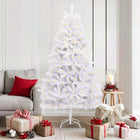 Kunstkerstboom 180 cm wit met 300 LED PVC metaal