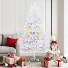 Kunstkerstboom Met 300 Led Pvc En Metaal Wit 180 cm Met LED's