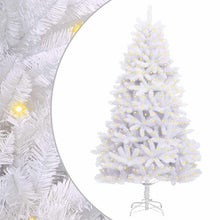 Kunstkerstboom Met 300 Led Pvc En Metaal Wit 180 cm Met LED's