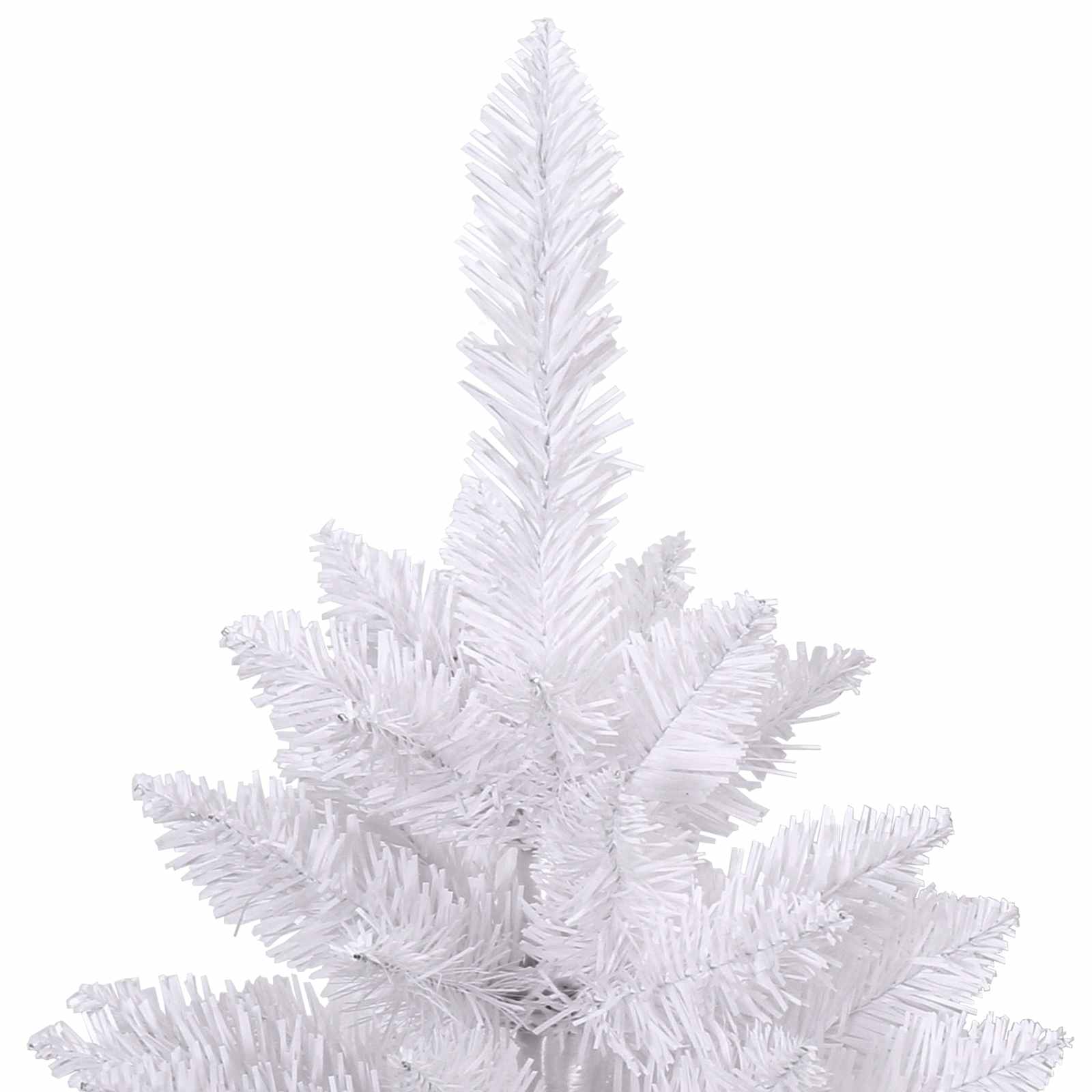 Kunstkerstboom Met 300 Led Pvc En Metaal Wit 240 cm Met LED's