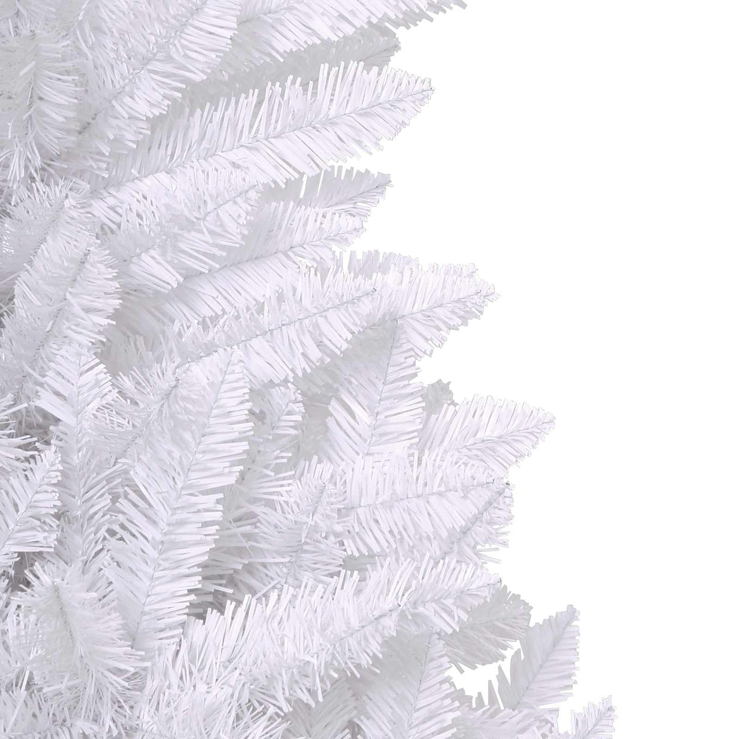 Kunstkerstboom Met 300 Led Pvc En Metaal Wit 240 cm Met LED's
