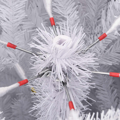 Kunstkerstboom Met 300 Led Pvc En Metaal Wit 240 cm Met LED's