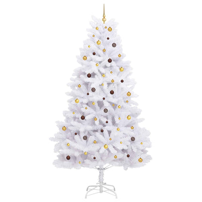 Kunstkerstboom Wit 138 x 138 x 300 cm PVC en Metaal