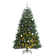 Kunstkerstboom 240 cm met 300 LED's en kerstballen