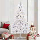Kunstkerstboom 210 cm wit PVC metaal