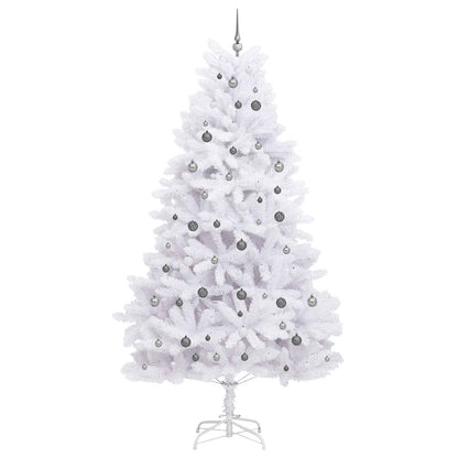 Kunstkerstboom Wit 128 x 128 x 270 cm PVC en Metaal