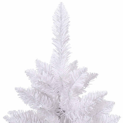 Kunstkerstboom 138 X 138 X Pvc En Metaal Wit 300 cm met LED's en witte/grijze ballen