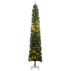 Kerstboom Smal 300 Led's Groen 270 cm Met LED's