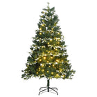 Kunstkerstboom Met Scharnieren 300 Led's En Sneeuw 180 cm Met LED's