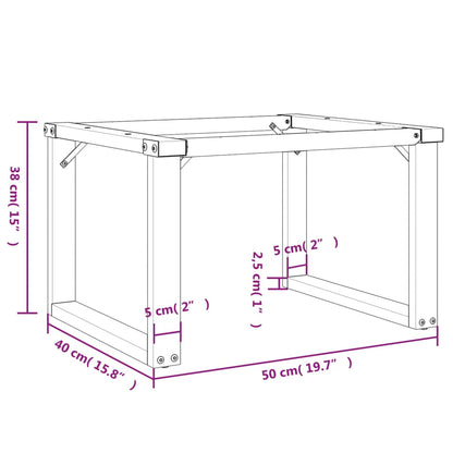 Salontafelpoten O-Frame 50X40X38 Cm Gietijzer