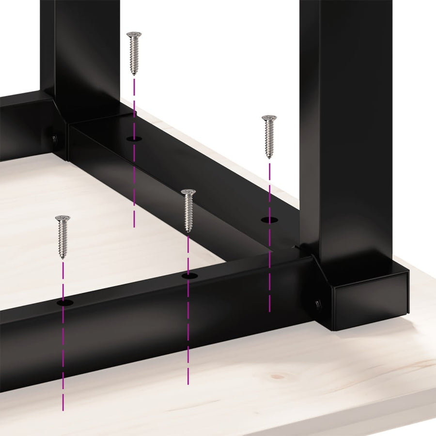 Salontafelpoten O-Frame 70X60X43 Cm Gietijzer