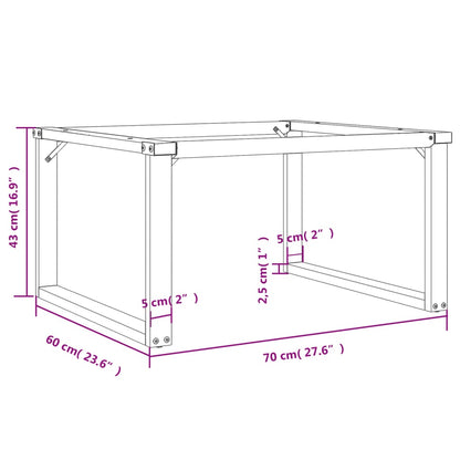 Salontafelpoten O-Frame 70X60X43 Cm Gietijzer