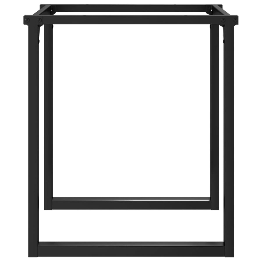 Eetfelpoten O-frame 70x70x73 cm gietijzer