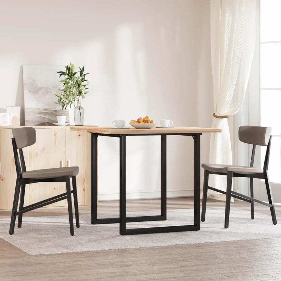 Eetfelpoten O-frame 70x70x73 cm gietijzer