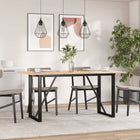 Dining table legs O-frame 120x60x73 cm steel