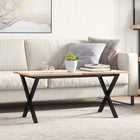 Coffee table legs X-frame 90x30x43 cm steel