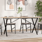 Dining Table Legs X-frame 120x60x73 cm steel