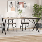Dining Table Legs X-frame 160x80x73 cm Steel