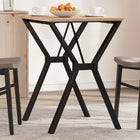 Dining table legs Y-frame 60x50x73 cm steel