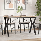 Dining table legs Y-frame 120x60x73 cm steel