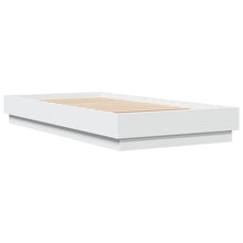 Bedframe bewerkt hout wit 90x190 cm