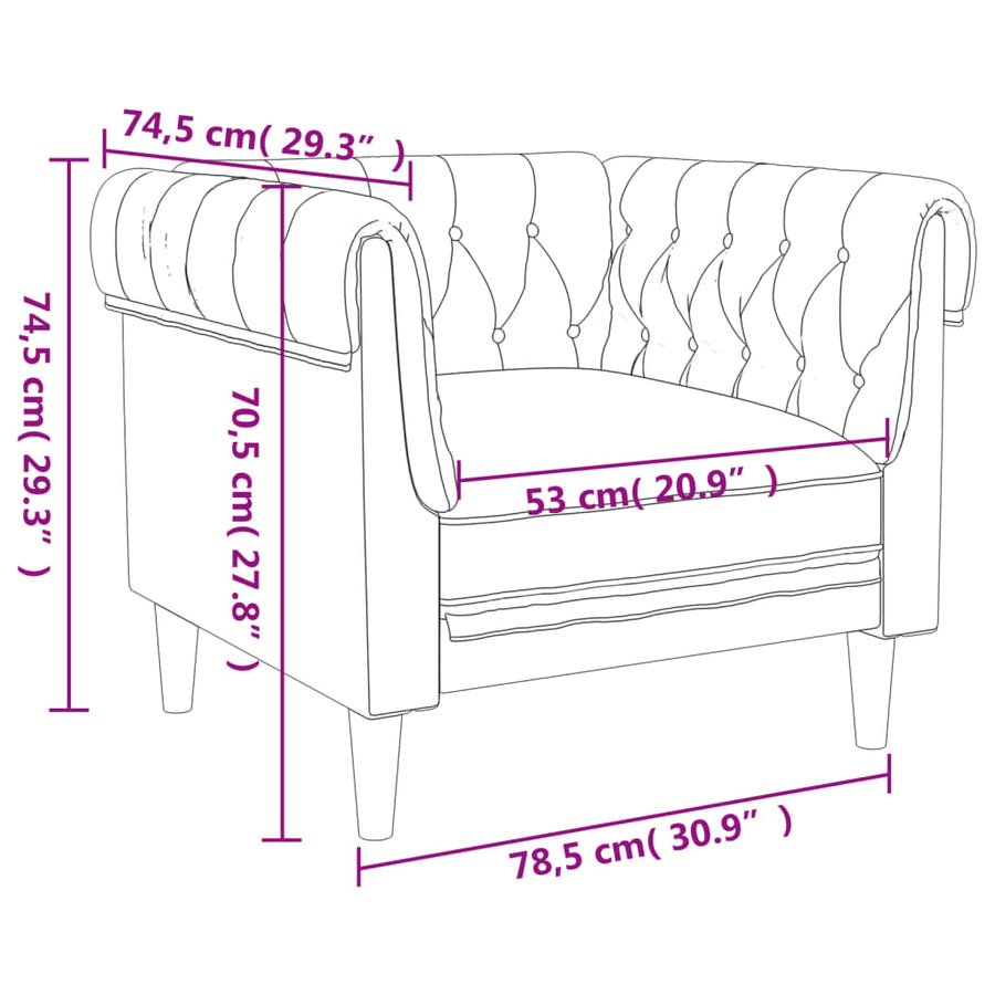 3-Delige Loungeset Stof Taupe Groen