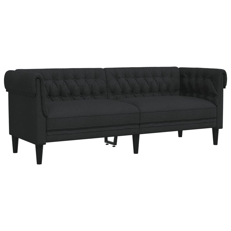 2-delige Loungeset stof zwart