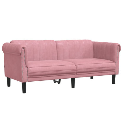 2-delige Loungeset fluweel roze