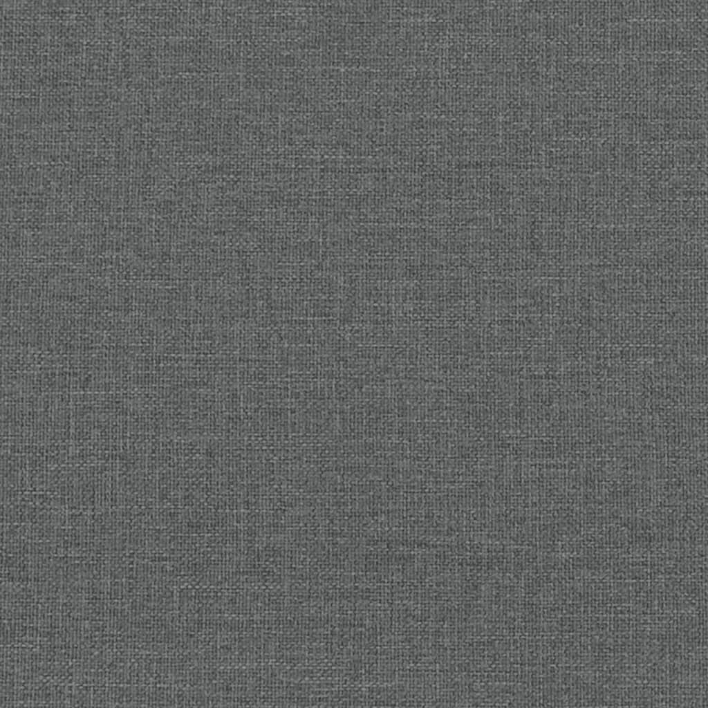 3-delige Loungeset stof donkergrijs