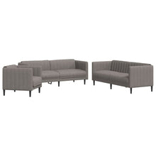 3-delige Loungeset stof taupe