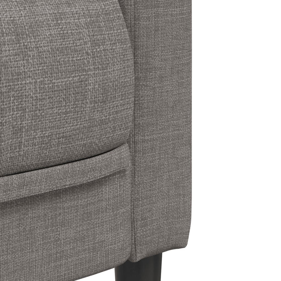 3-delige Loungeset stof taupe