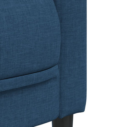 3-delige Loungeset stof blauw