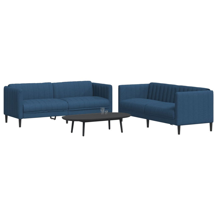 2-delige Loungeset stof blauw