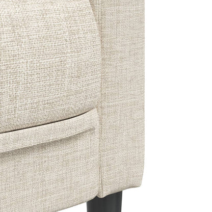 2-delige Loungeset stof crèmekleurig