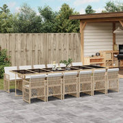 Tuinset 13-delig poly rattan beige