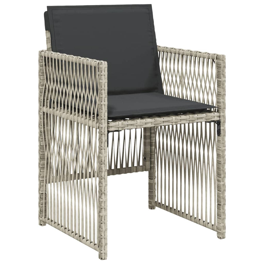 -Delige Tuinset Met Kussens Poly Rattan 5
