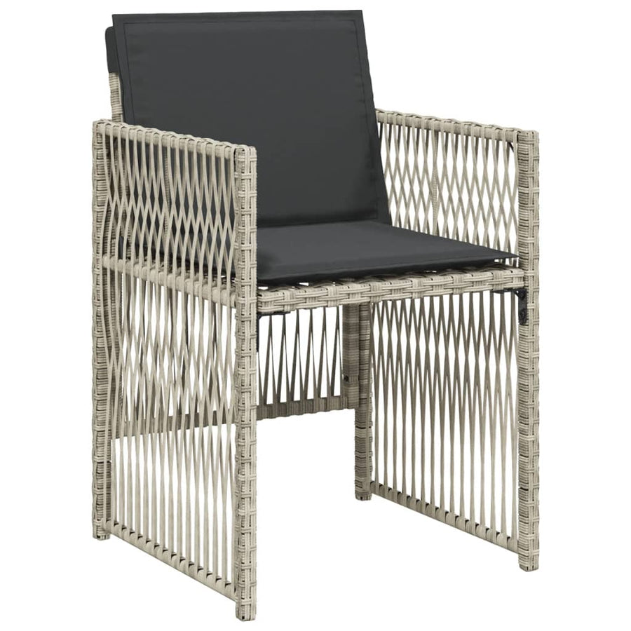 -Delige Tuinset Met Kussens Poly Rattan 11