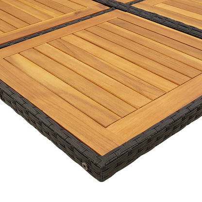 13-Delige Tuinset Met Kussens Poly Rattan Zwart