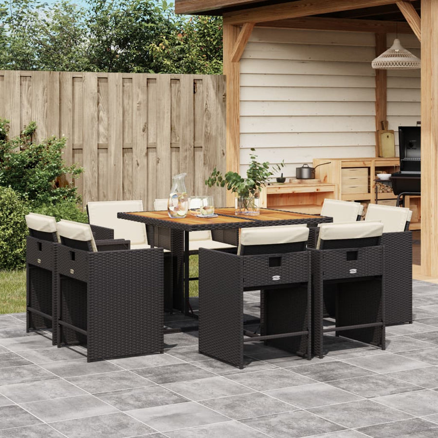 9-Delige Tuinset Poly Rattan 8