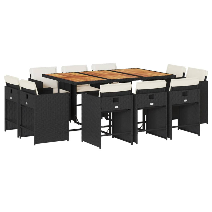 11-Delige Tuinset Met Kussens Poly Rattan 10