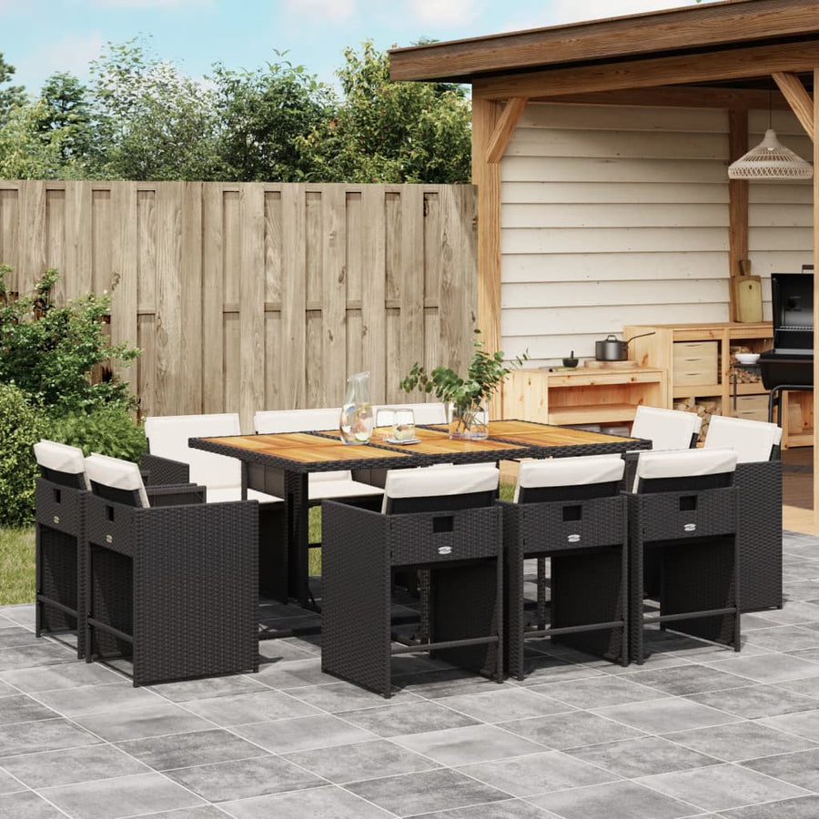 11-Delige Tuinset Met Kussens Poly Rattan 10