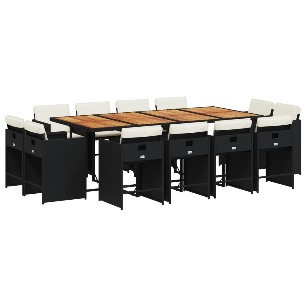 13-Delige Tuinset Met Kussens Poly Rattan 12