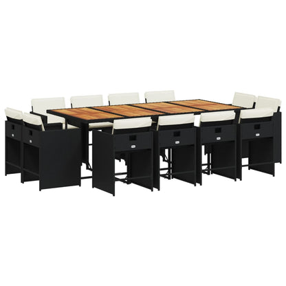 13-Delige Tuinset Met Kussens Poly Rattan 12