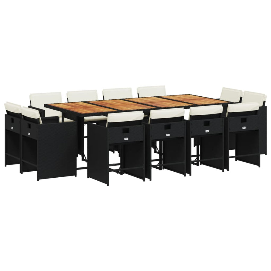 13-Delige Tuinset Met Kussens Poly Rattan 12