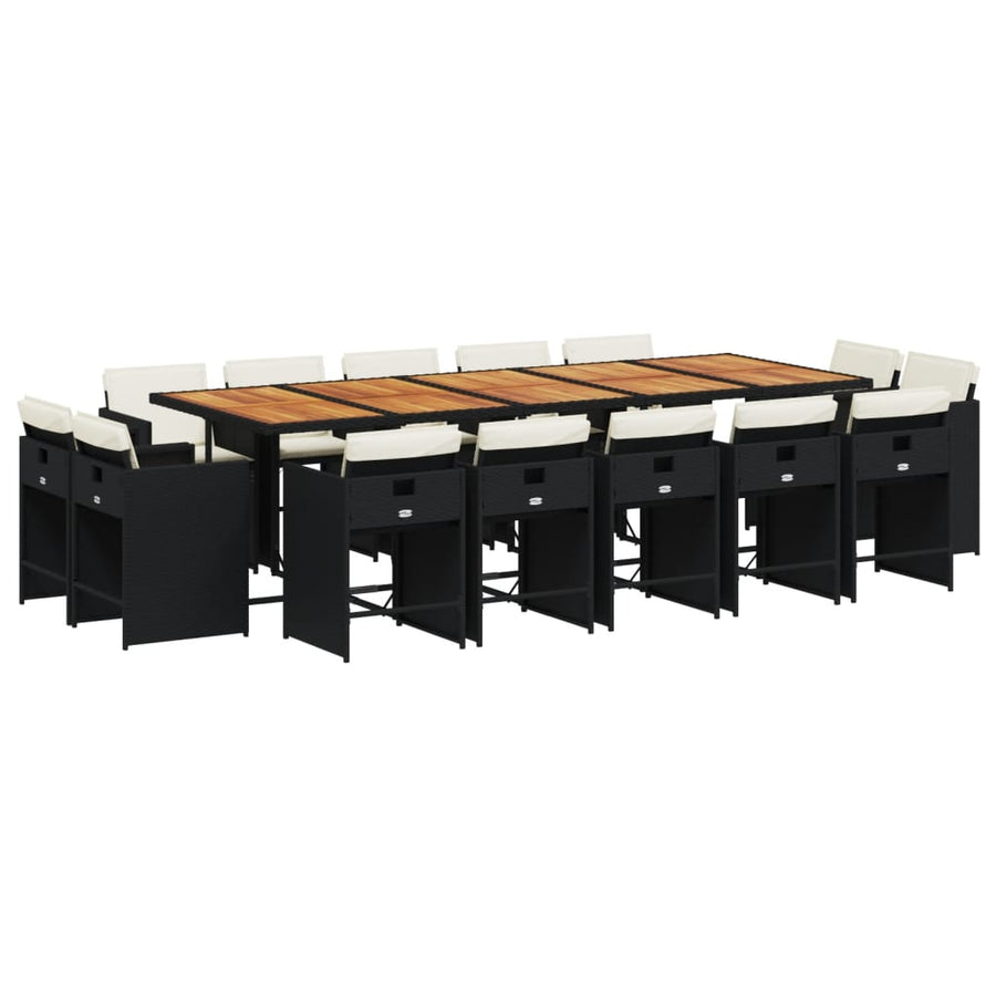 15-Delige Tuinset Met Kussens Poly Rattan 14